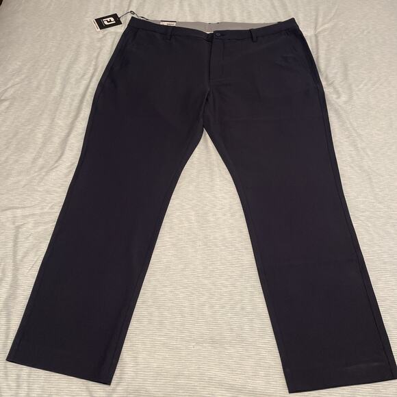 NWT FootJoy Tour Fit Golf Pants Navy Slim Fit Performance Stretch Size 42x30 - Picture 1 of 9